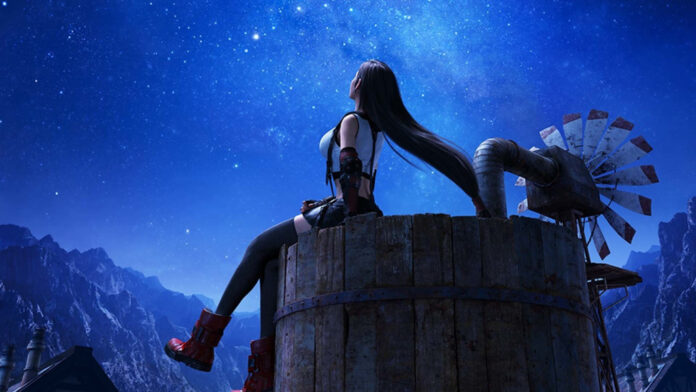 Free PS4 dynamic theme Tifa Lockhart Final Fantasy VII remake
