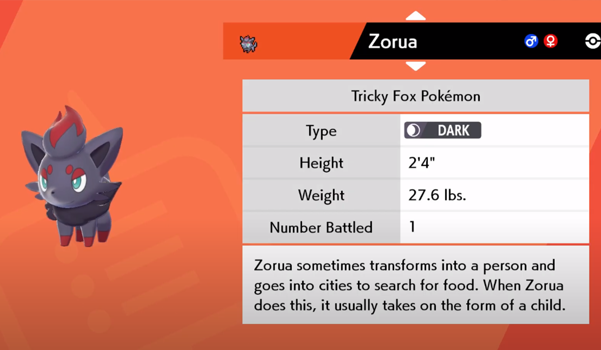 Où trouver Zorua dans Pokemon Sword & Shield Isle of Armor