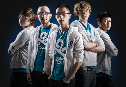 Alignement de Cloud9 pour League of Legends Lol Showmatch