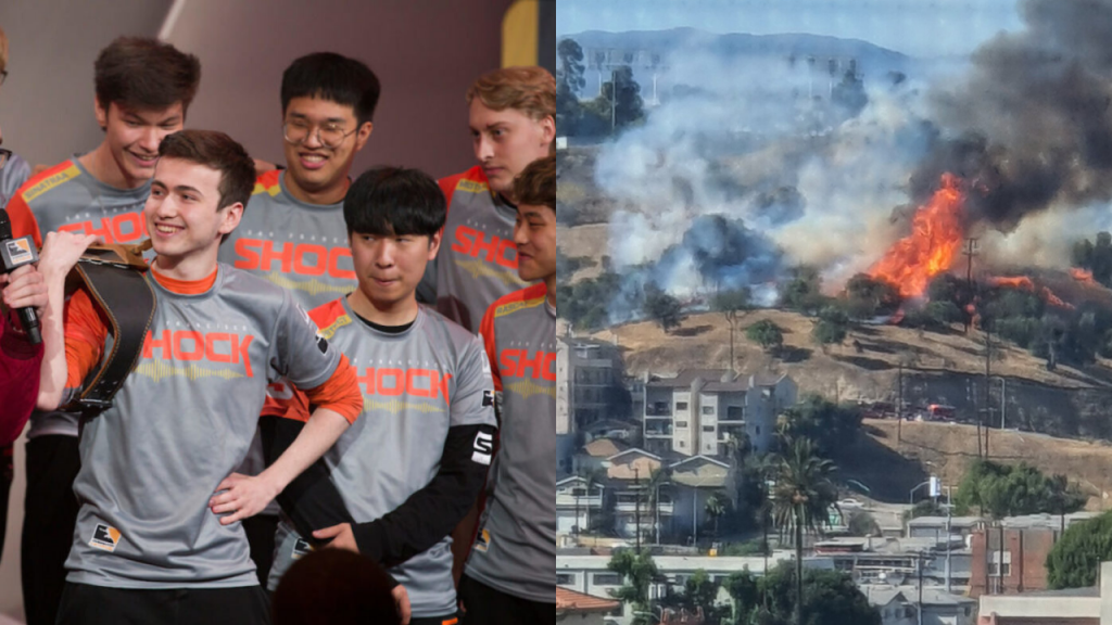 Feu de ligue Overwatch, feu de brousse de la Ligue Overwatch, feu de broussailles des séries éliminatoires Overwatch, choc de San Francisco Washington Justice