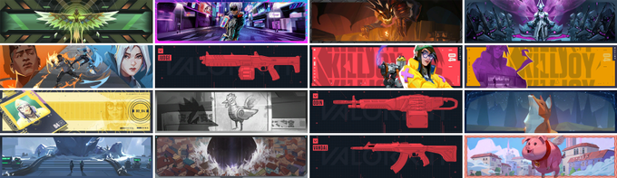Cartes de joueur Valorant Battle Pass Acte II