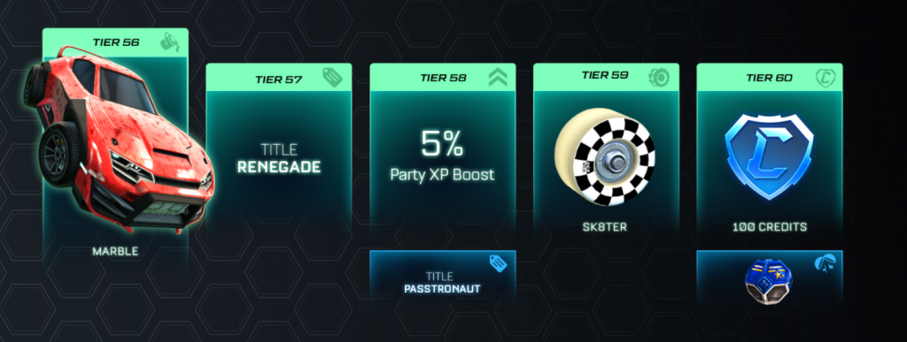 Rocket Pass niveau 70