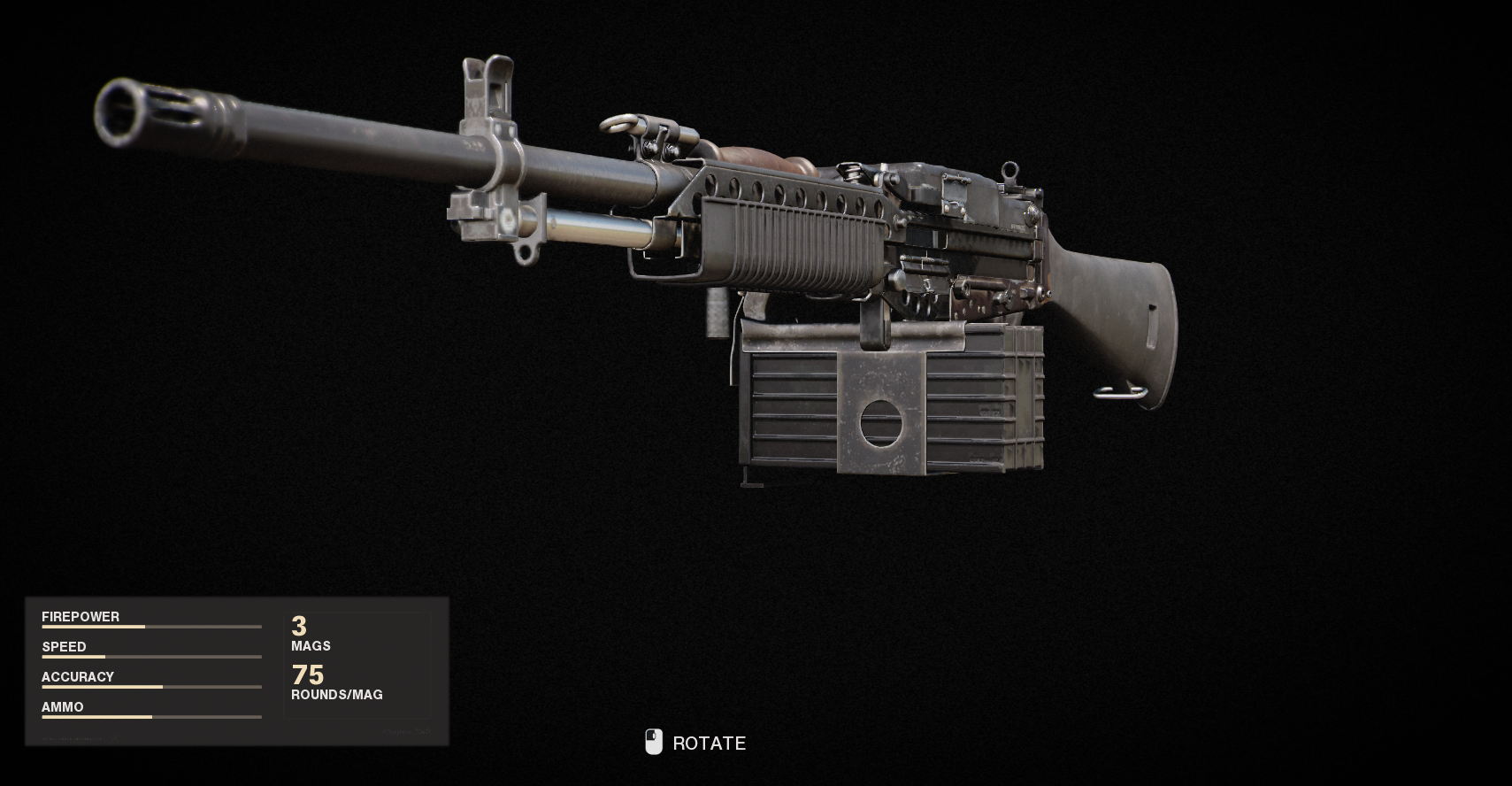 Armes de la guerre froide Call of Duty Black Ops - Stoner 63
