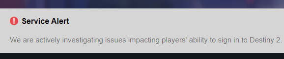 Alerte Destiny 2