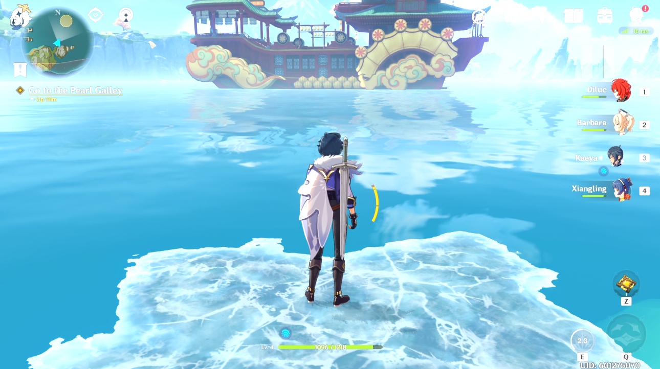 Comment aller à la Pearl Galley dans Genshin Impact Kaeya Method