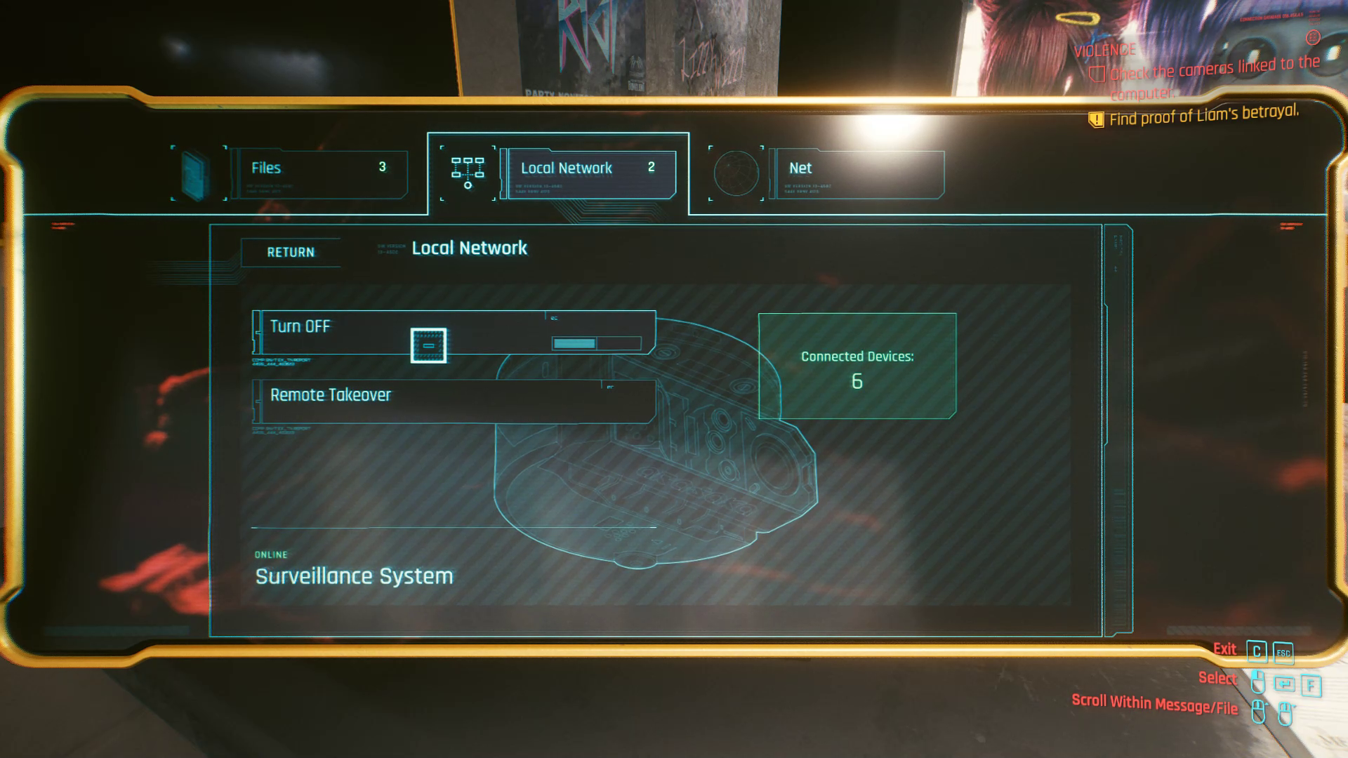 Terminal de trahison de Liam Cyberpunk 2077