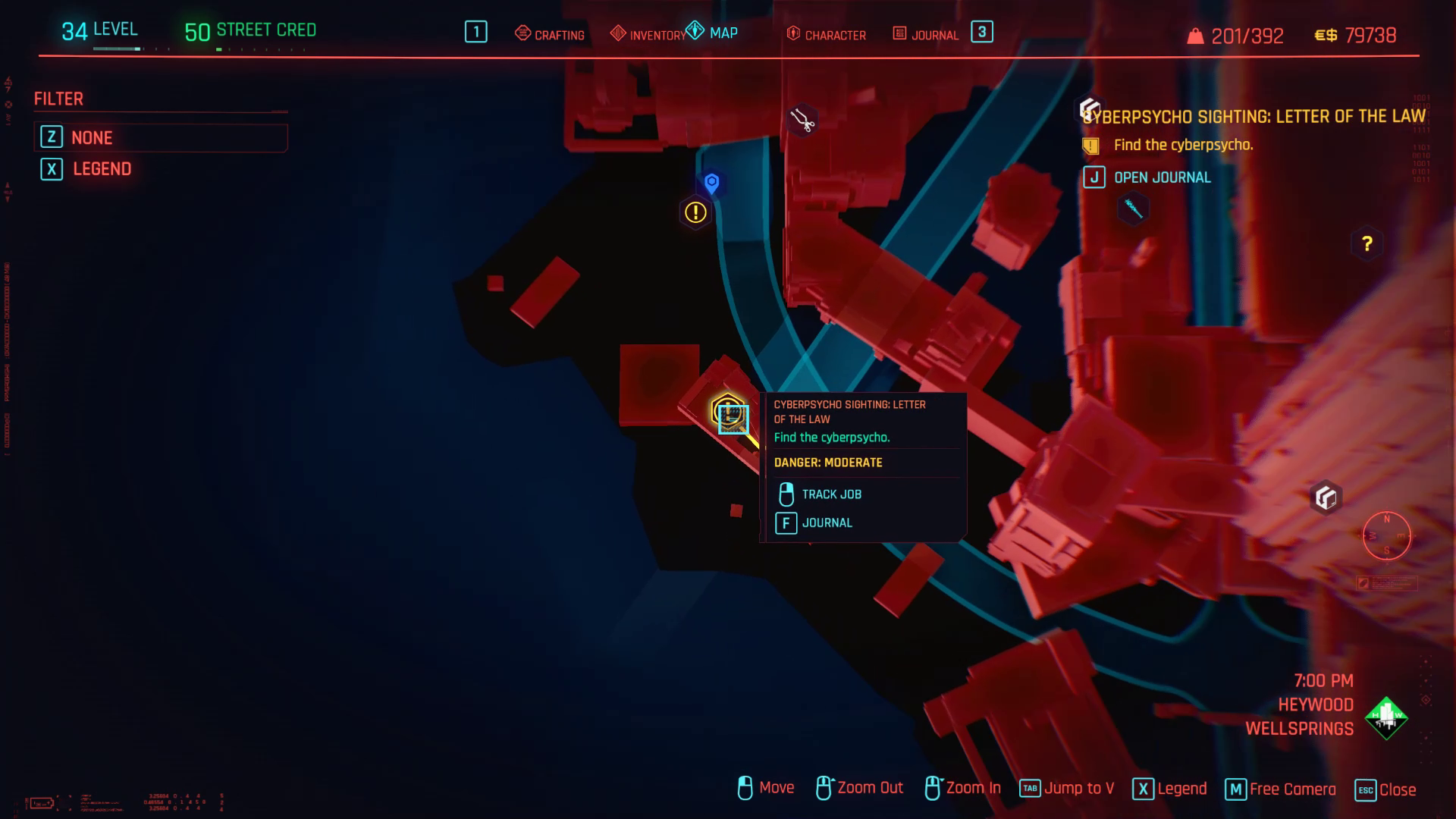 Cyberpsycho Lettre de la loi agrandie