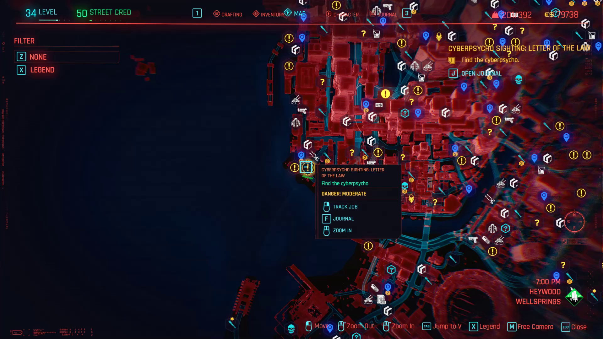 Cyberpsycho Lettre de la Loi Zoom arrière