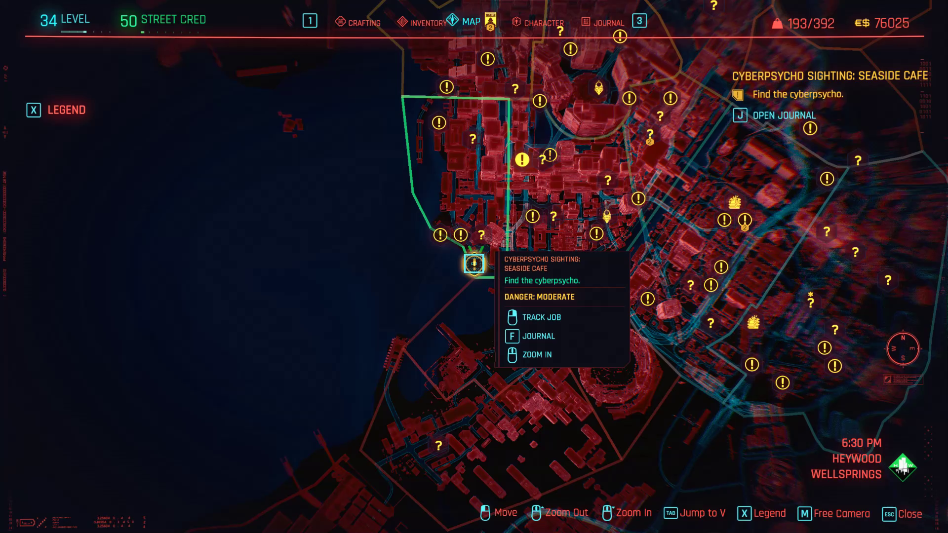 Cyberpsycho Seaside Cafe Zoom arrière