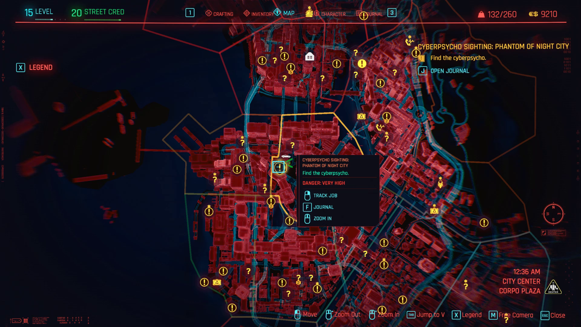 Cyberpsycho Phantom of Night City Zoom arrière