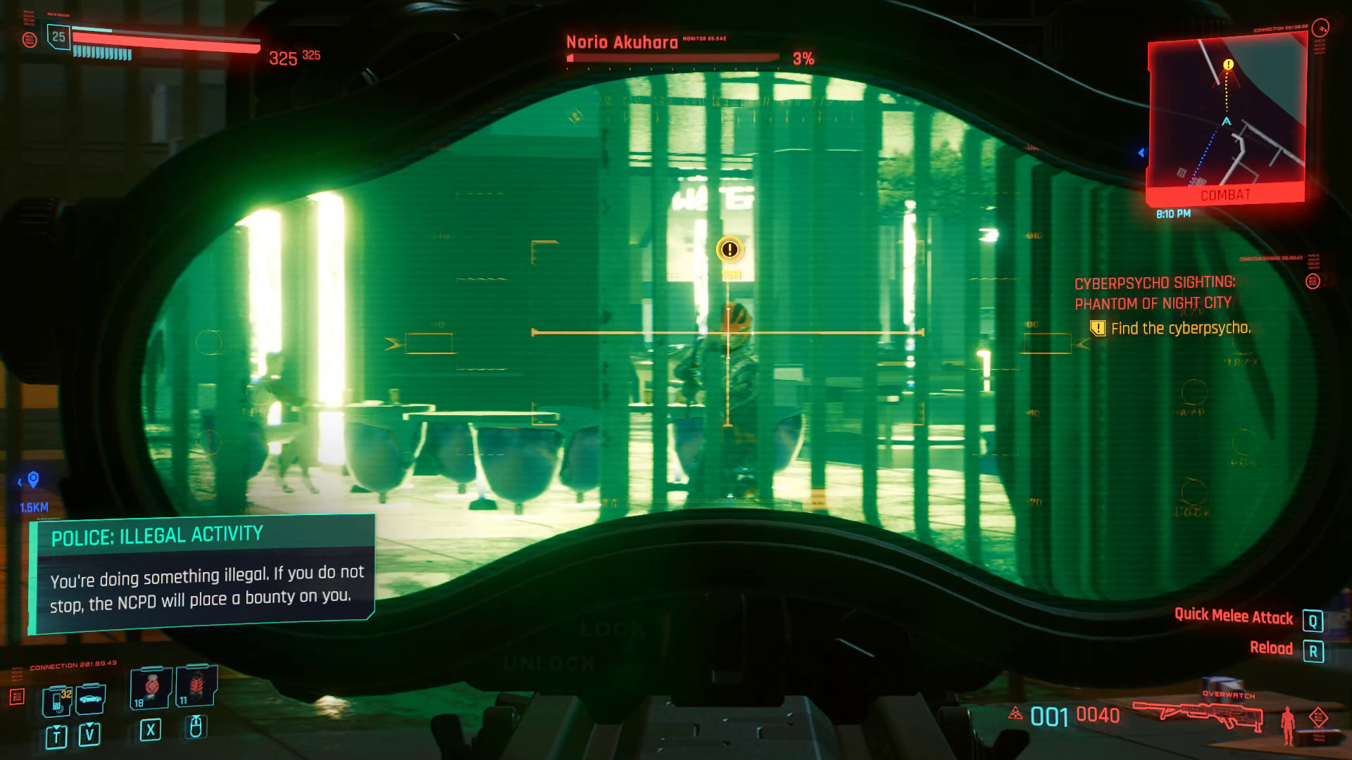 Cyberpsycho Fantôme de Night City 01