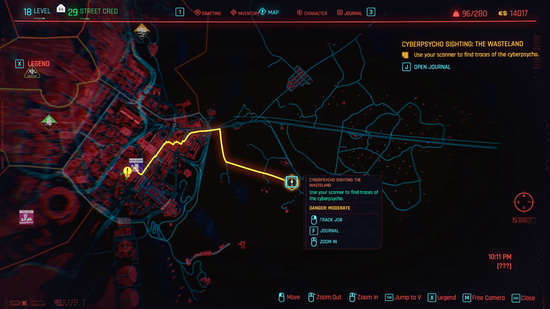Cyberpsycho The Wasteland Zoom arrière