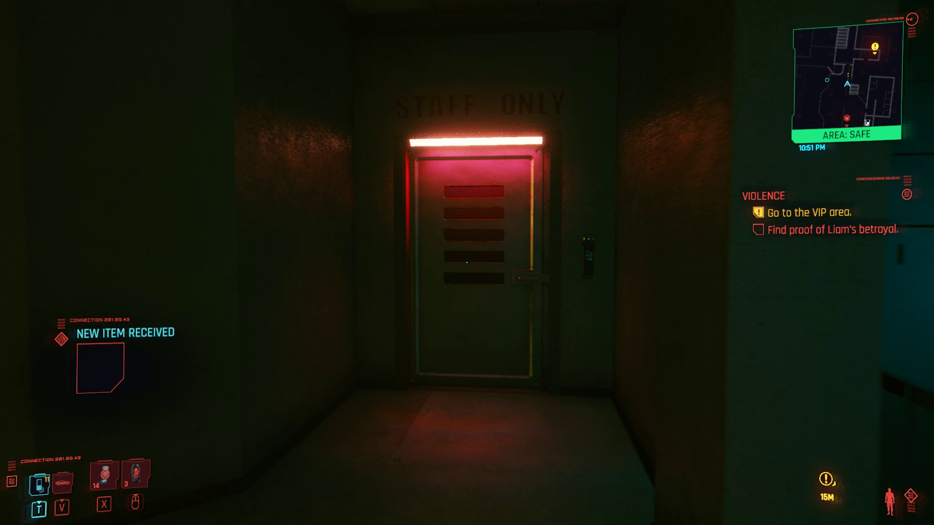 Liam's Betrayal Staff porte Cyberpunk 2077
