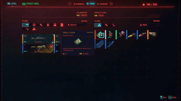 Can You Respec in Cyberpunk 2077?