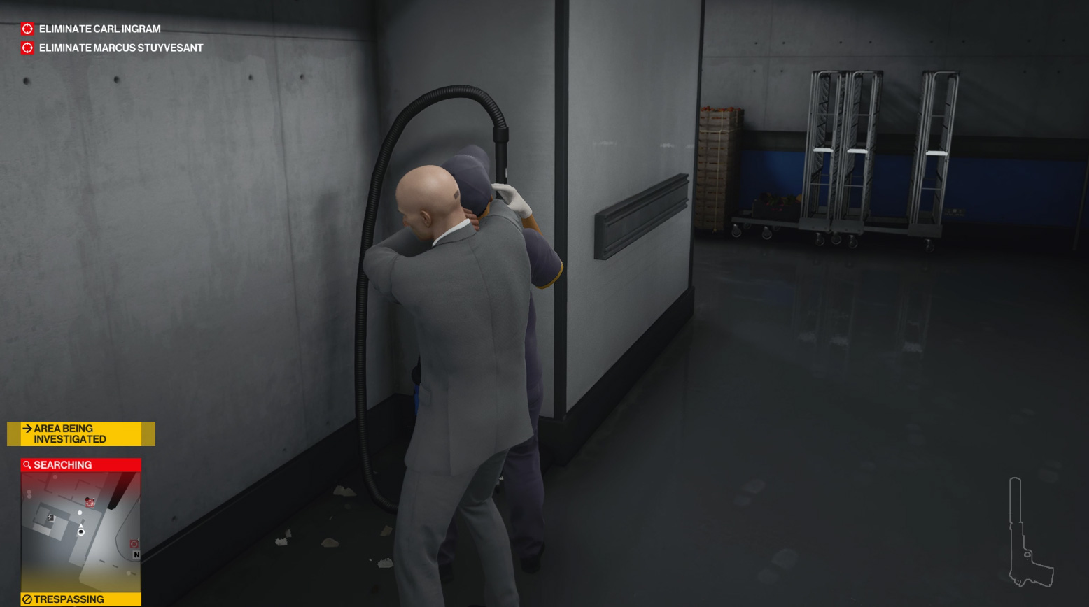 Hitman 3: Comment terminer un art percutant à Dubaï - Porte latérale du personnel