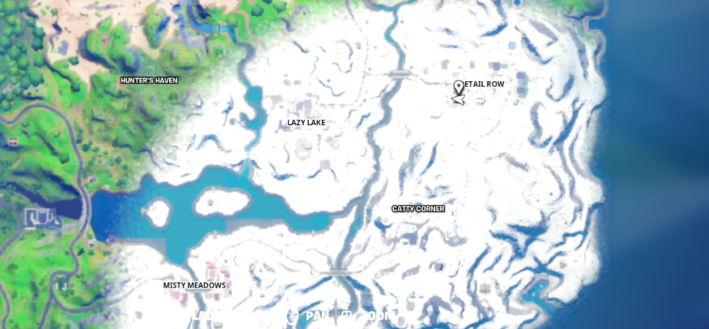 Comment trouver la pièce bleue enterrée dans l'emplacement de vente au détail à Fortnite