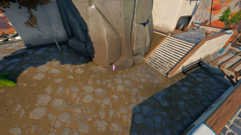 Où enfiler le déguisement et frapper trois cristaux résonnants dans Fortnite - Crystal Location 3