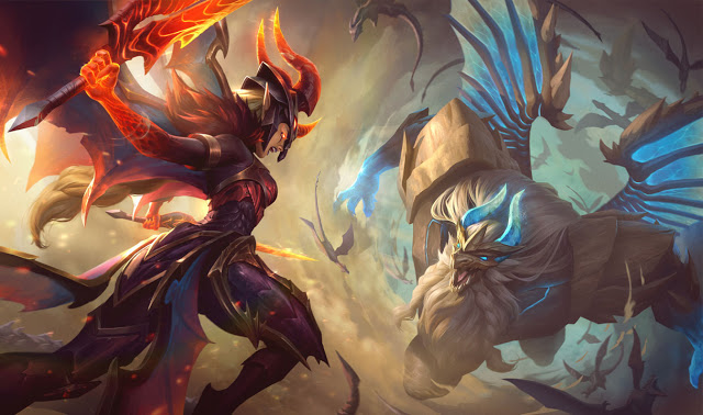 Dragonslayer Kayle et Dragon Guardian Galio