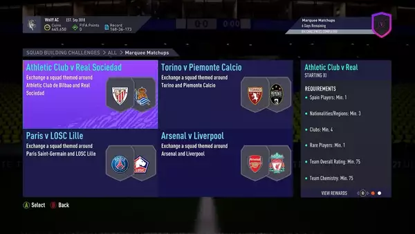 Matchups de marque FIFA 21