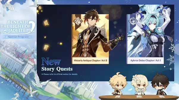 Genshin Impact v1.5: Quêtes en vedette et nouveaux boss