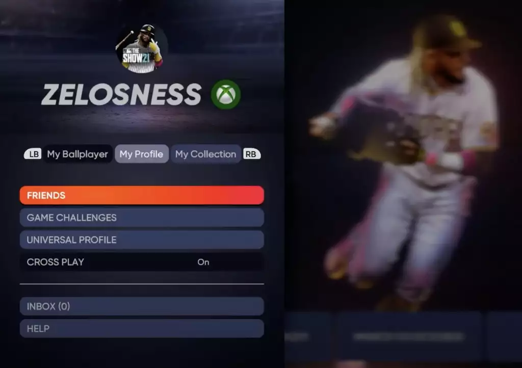 MLB The Show 21 Ajout d'amis 
