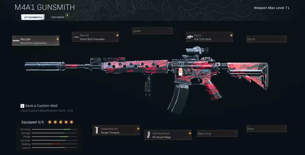 M4A1 Meilleur chargement Warzone Saison 3 2021