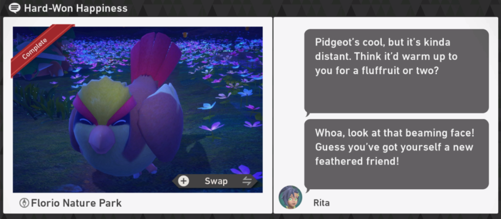 Nouveau Pokemon Snap - Florio Nature Park Night Request - Hard-Won Happiness