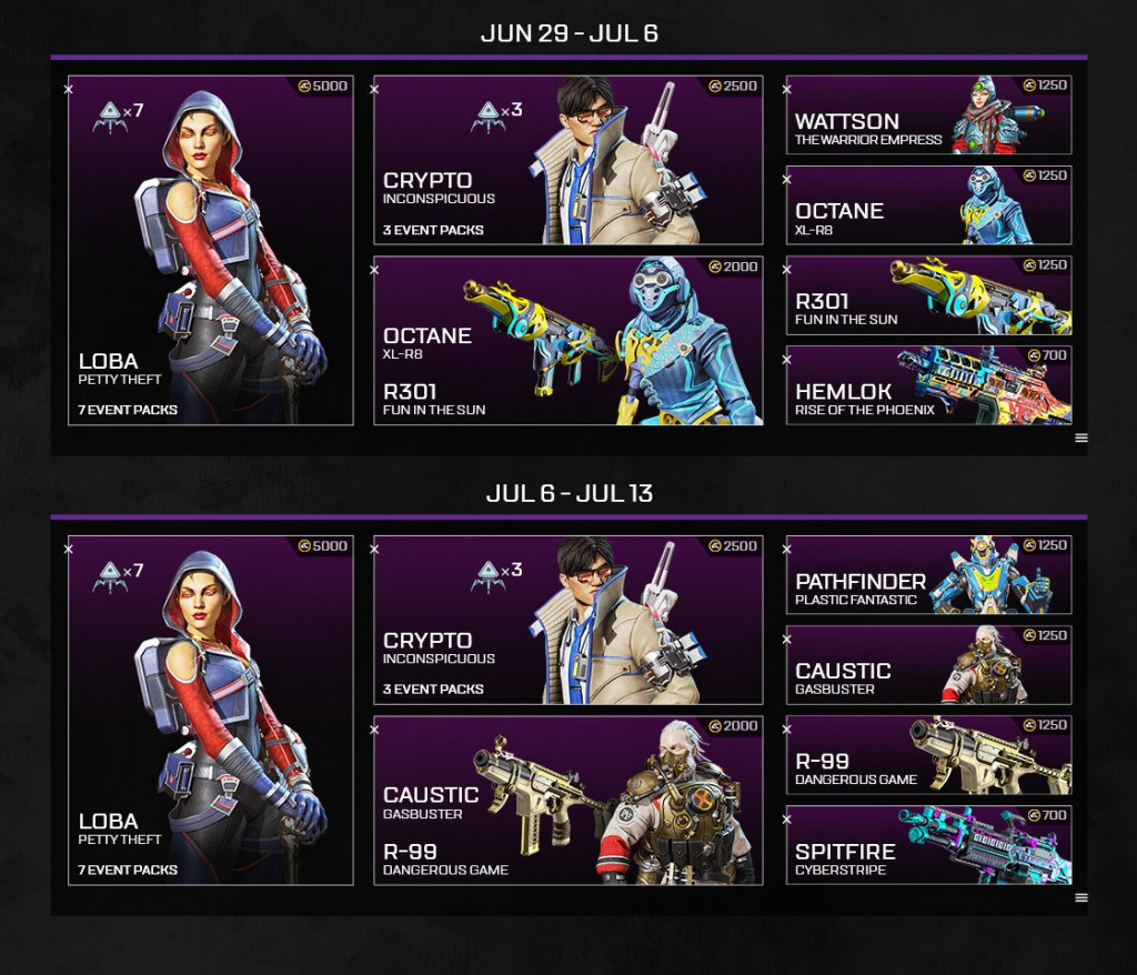 Nouveaux packs Genesis Collection