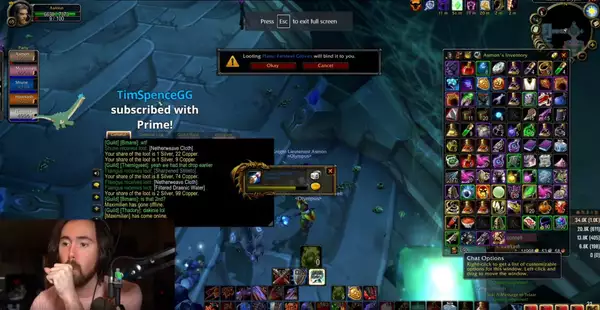 asmongold combat un butin classique rare à confirmer mcconnell plans de forgeron plans de gants en felsteel