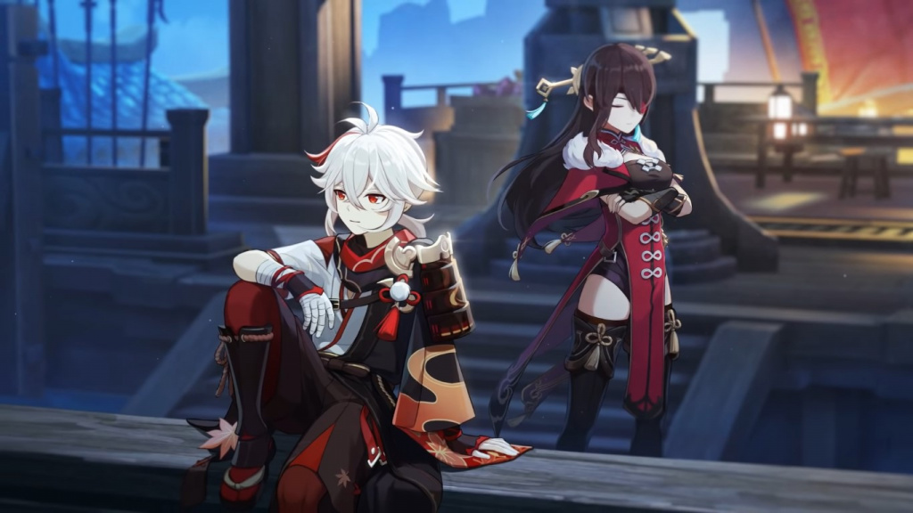 Genshin Impact Kazuha et Beidou à Crux Fleet