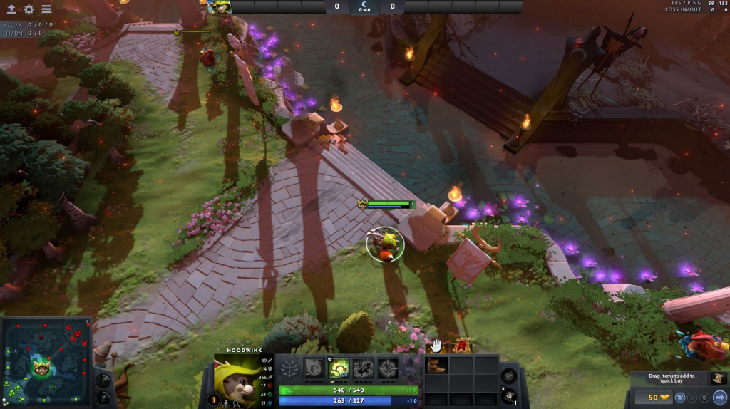 dota 2 midlane fleurs violettes glow specre arcana