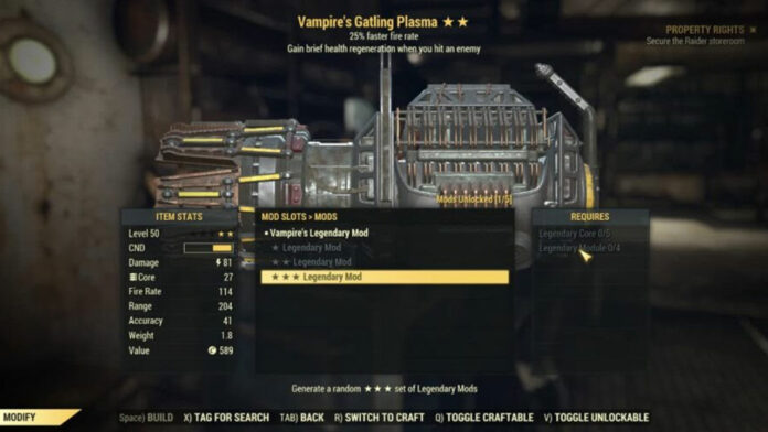 Comment obtenir des noyaux légendaires dans Fallout 76
