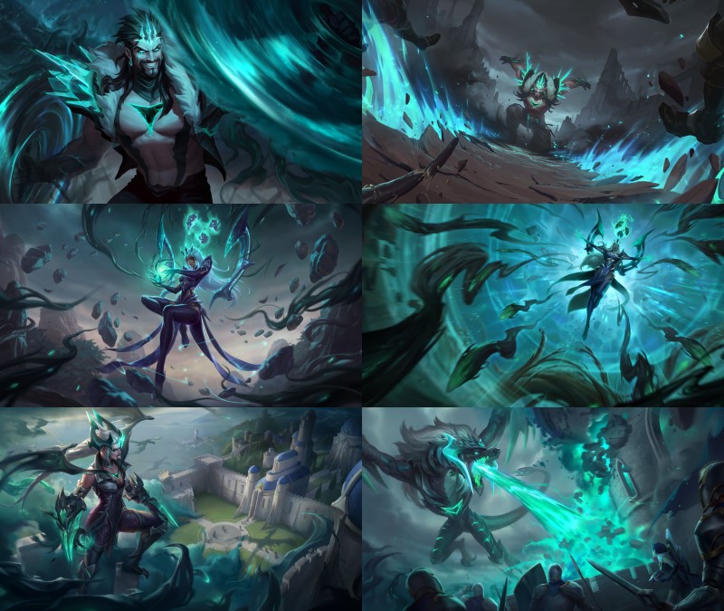 Legends of Runeterra Sentinelles of Light Ruined Draven Karma et Shyvana