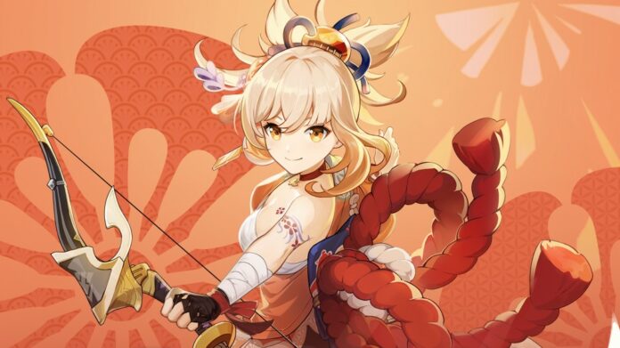 Genshin Impact 2.0 Phase II : débuts de Yoimiya et Genshin Impact 2.0 Phase II Tapestry of Golden Flames banner