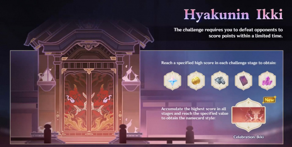 Genshin Impact 2.1 Hyakunin Ikki
