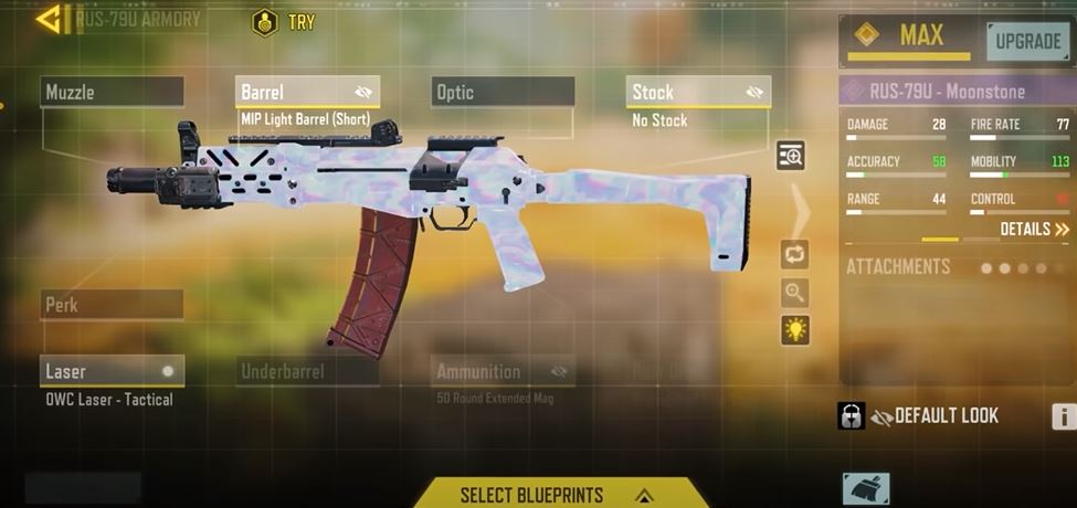 Meilleur équipement d'armurier RUS79U dans COD Mobile Season 7