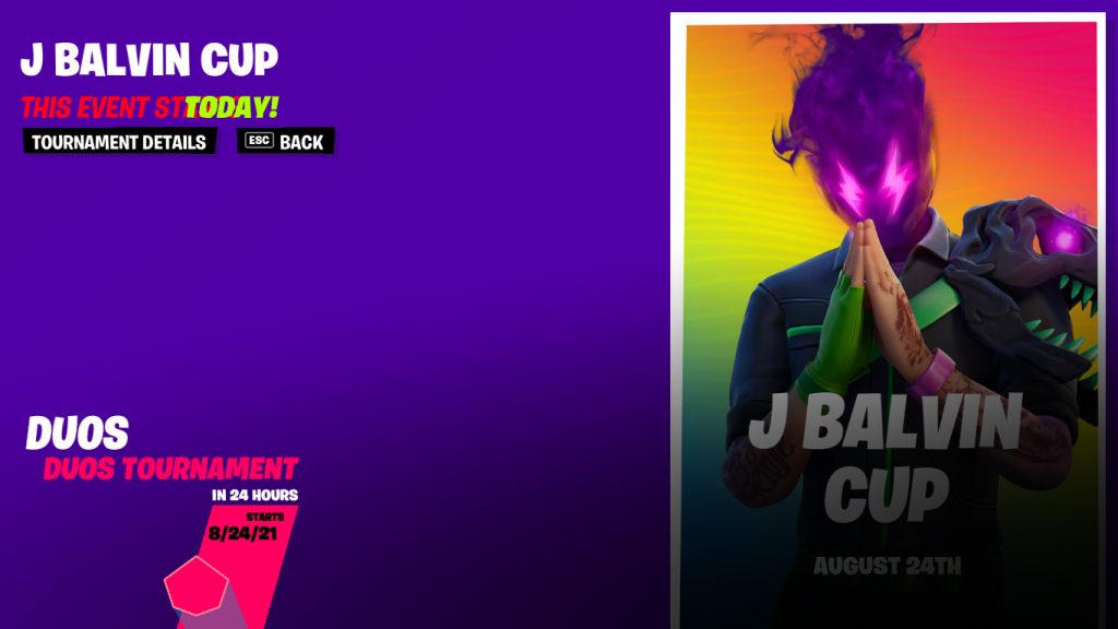 Coupe Fortnite J Balvin
