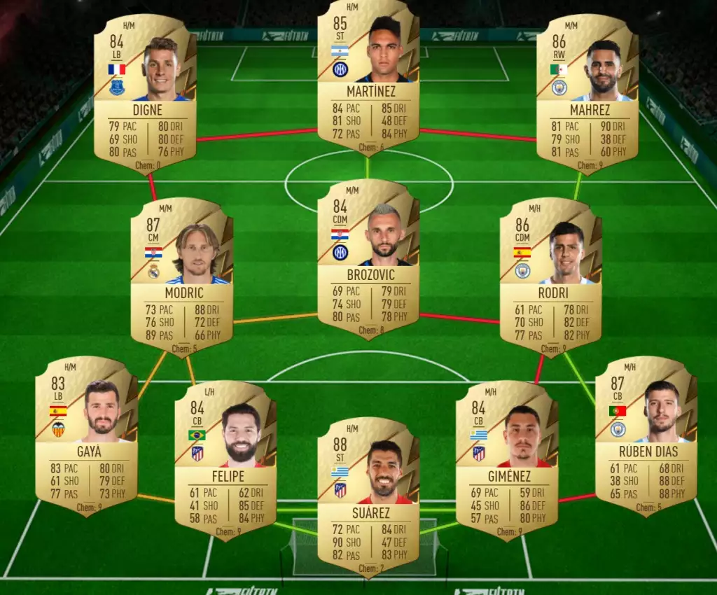 Fekir Squad Building défi devoir national pas cher