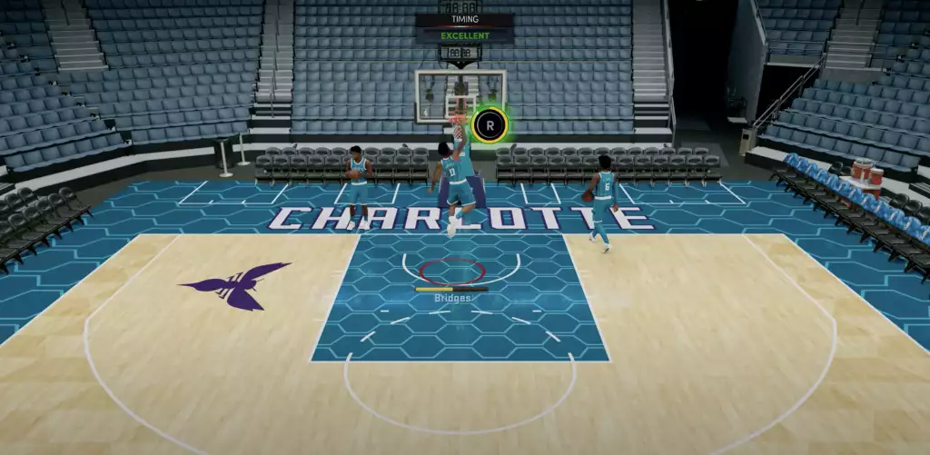 NBA 2K22 Dunk Meter green release excellente release