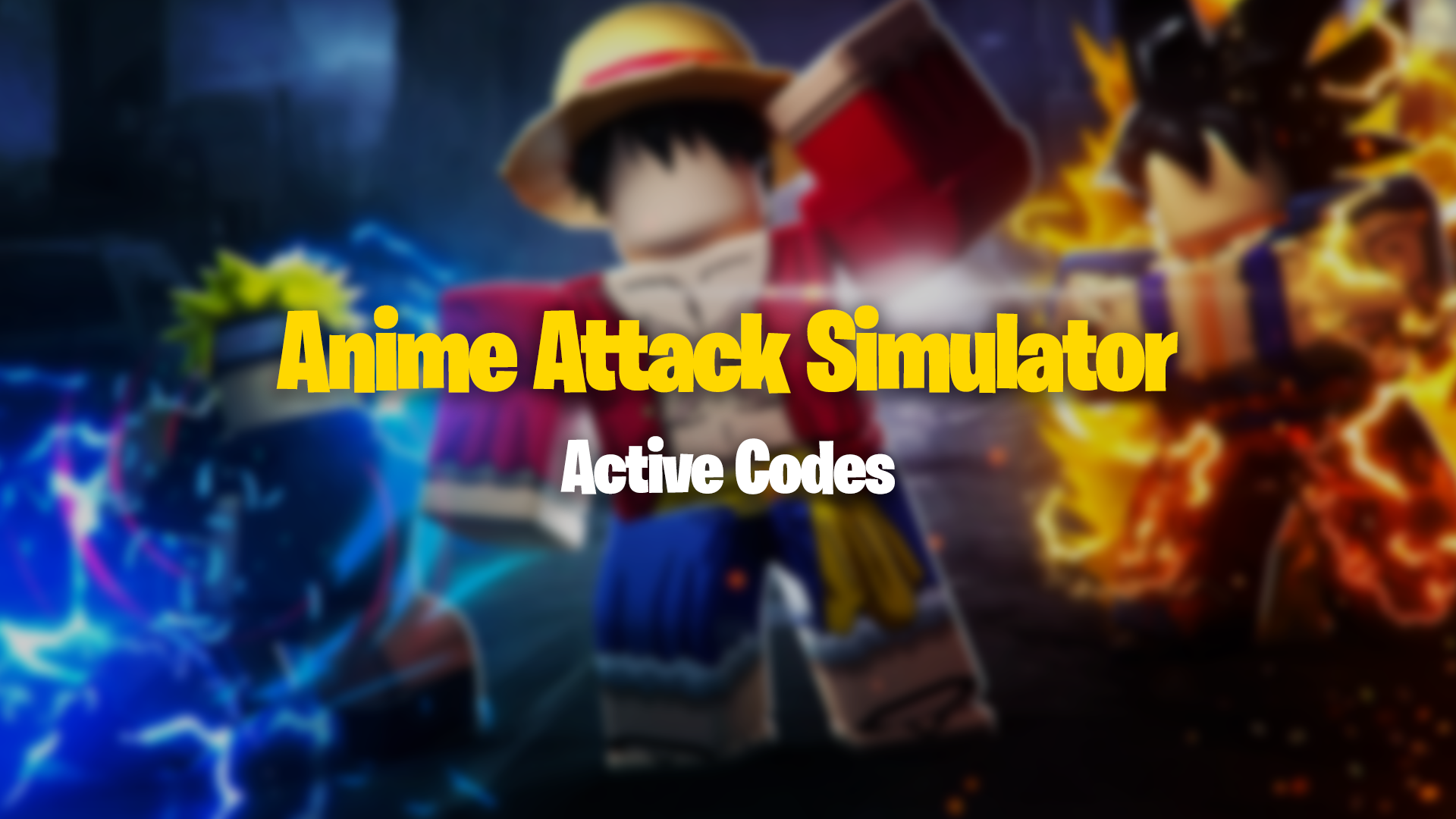 Codes de simulateur d'attaque d'anime
