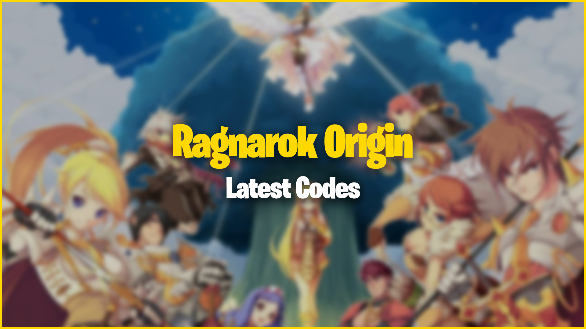 Codes d’origine Ragnarok (novembre 2021) Ragnarok Origin Codes