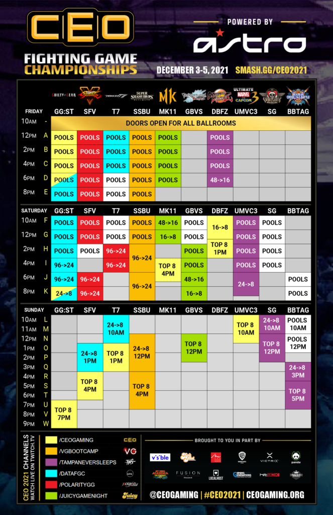 horaire complet PDG