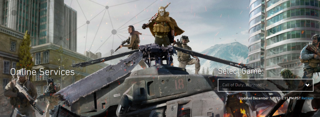 État du serveur Warzone Pacific vers le bas comment vérifier la mise à jour du calendrier de maintenance des temps d'arrêt