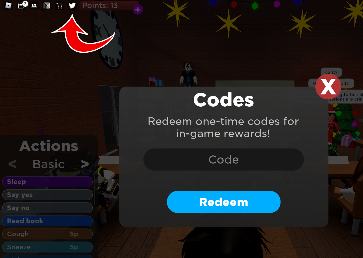 Expérience de présentation Utiliser les codes