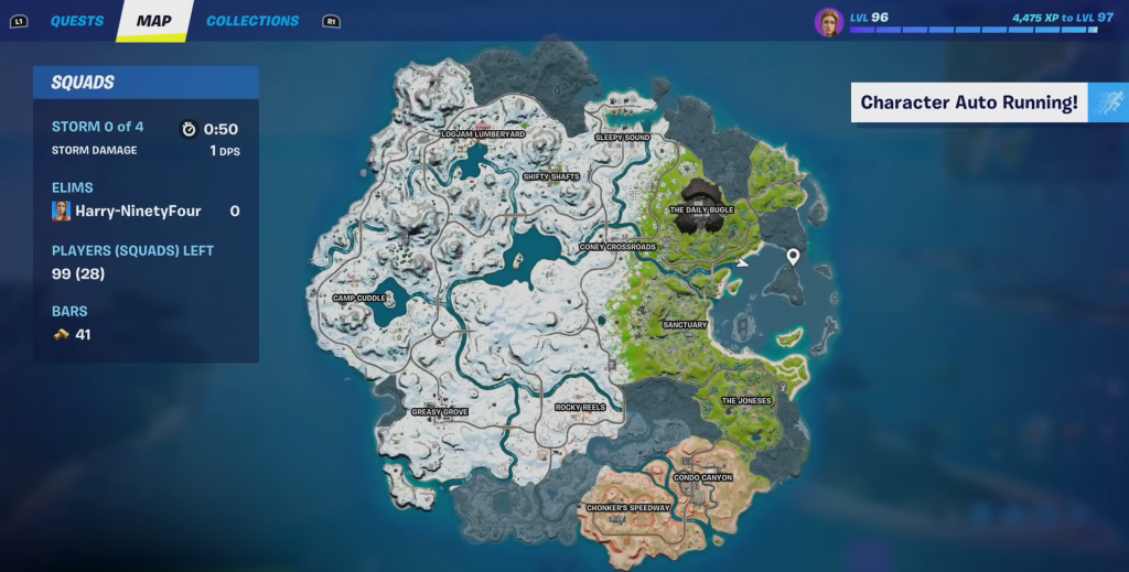 Où est la rampe de lancement dans Fortnite Chapter 3 Season 1