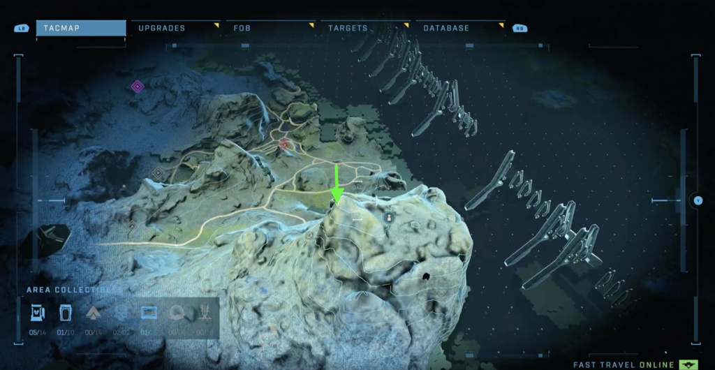 Emplacement de la carte de réussite Halo Infinite Nosebleed