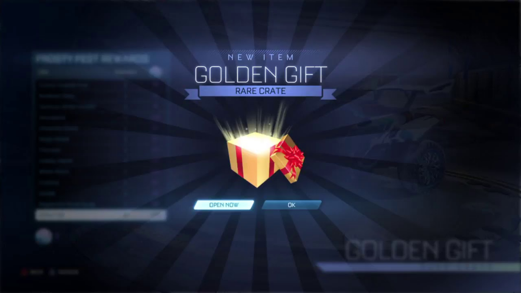 Rocket League, Frosty Fest, Golden Gifts, mobile, classé, dribble, air roll, gratuit, coût, serveur, ami, ligue de fusée, lamarama, objets, liste, défis