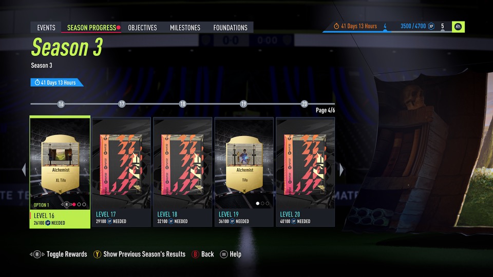 Le scénario de la saison 3 de FIFA 22 récompense les niveaux 16-20