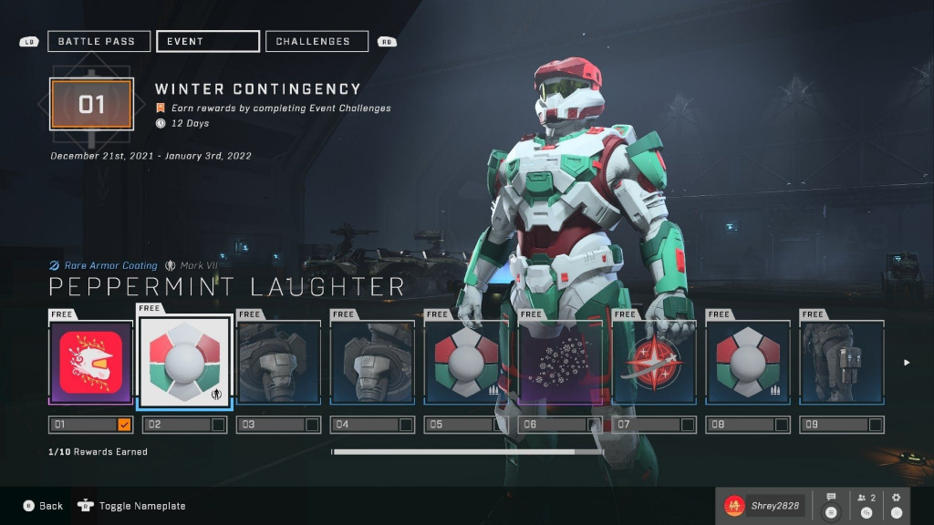 Comment débloquer les récompenses de contingence hivernale dans Halo Infinite