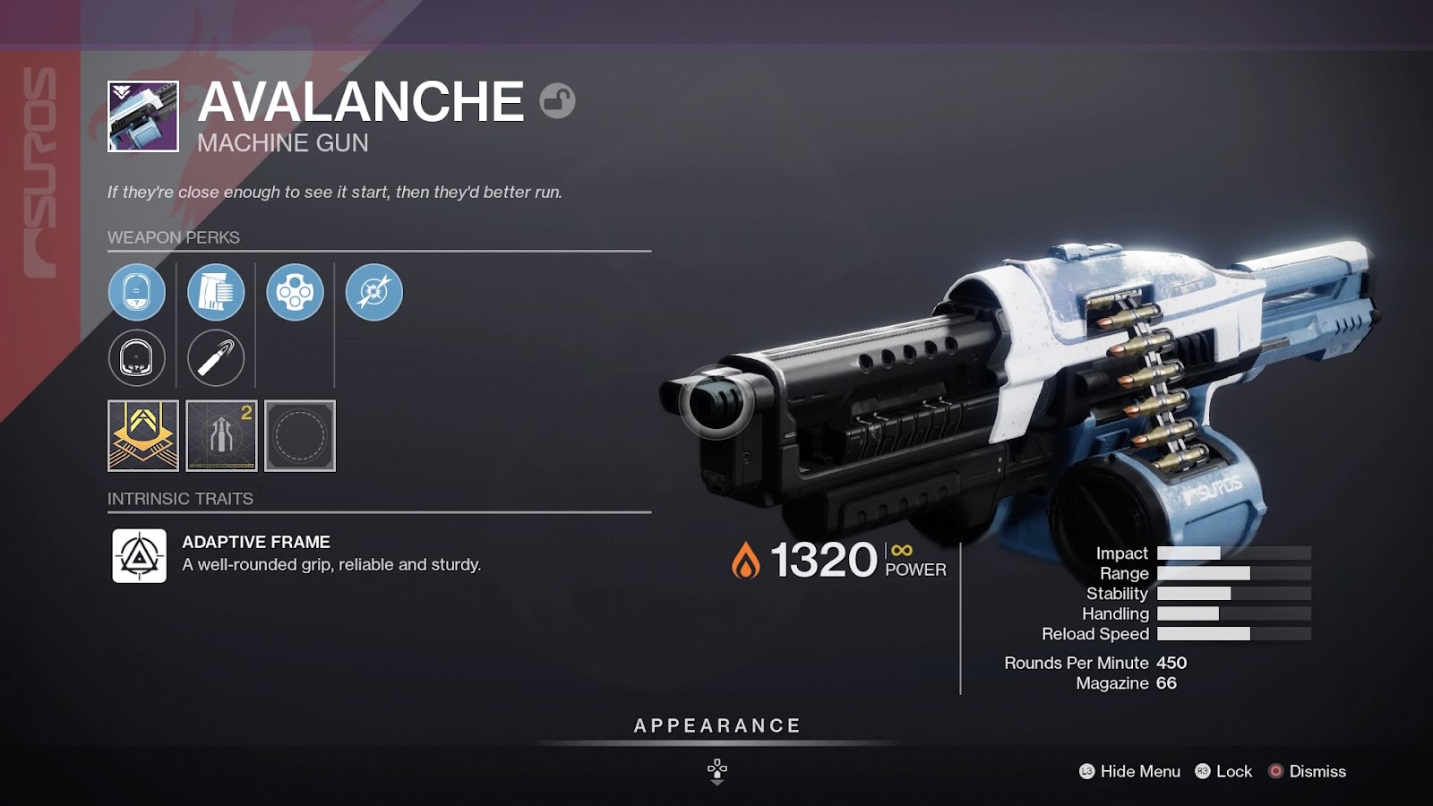 Meilleur dieu des mitrailleuses à avalanche dans Destiny 2